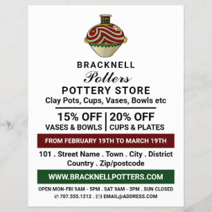 Decorera jug, potteriarkiv, Potter Advert Reklamblad