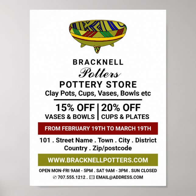 Decorera Vas, potteriarkiv, Potter Advert Poster (Framsidan)