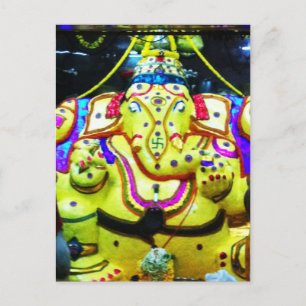 Decorerad Ganesha Vykort