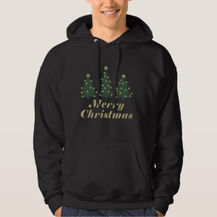 Decorerad helgdag gräs träd i God jul Hoodie
