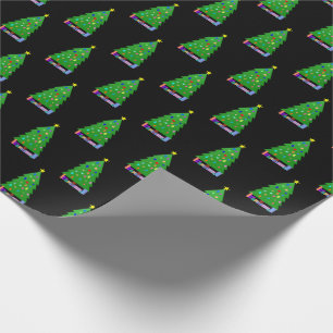 Decorerad Julgran + gåvor Presentpapper