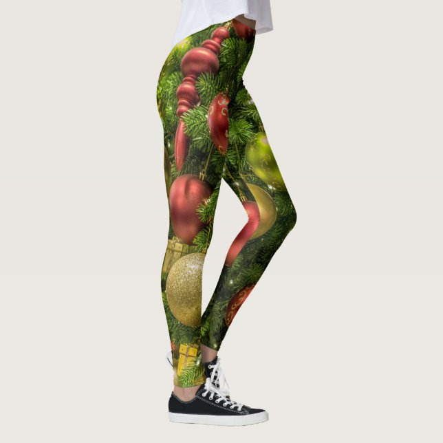 Decorerad Julgran Leggings (Höger)