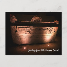 Decorerad Sarcophagus, Israel Vykort