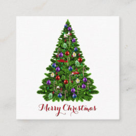 Decorerade Julgran God jul Gift-Märkre Tilläggskort