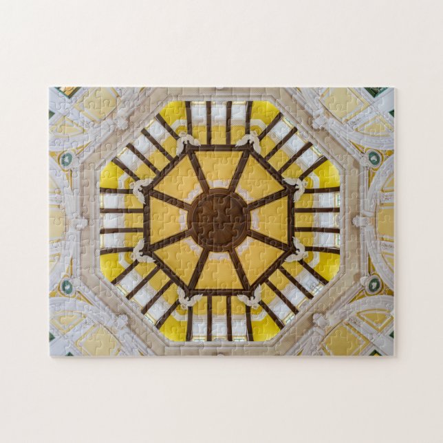 Decorerat tak vid Tokyo Station Pussel (Horisontell)