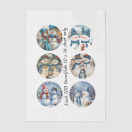 Decoupage 3" Snow Globe Mould Christmas 