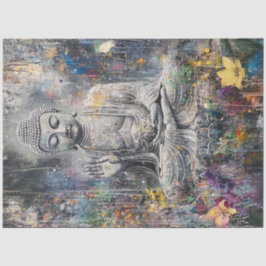 Decoupage Abstrakt Buddha Pose