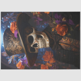 Decoupage Adorned Lord Aurelius Skeleton