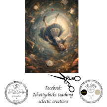 Decoupage Adventurous Fall Into Rabbit Hole