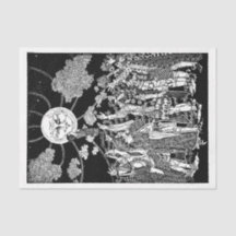 Decoupage art nouveau Teckning