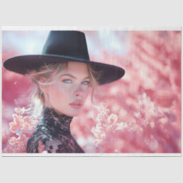 Decoupage Bevacker Dam Black Riding Hat