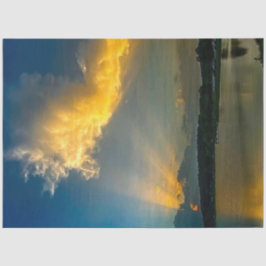 Decoupage Dramatic Sunset Golden Hues