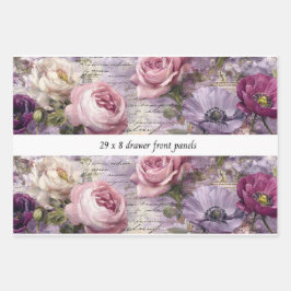 Decoupage Drawer Front Panel French Country Floral