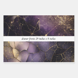 Decoupage Drawer Fronts 29x8 Geometric Cosmic 