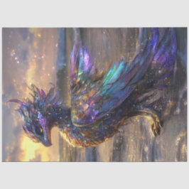 Decoupage Fantastical Lila Kråka som Bird