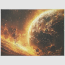 Decoupage Fiery Flames Chaotic Earth 