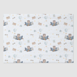 Decoupage för flygbläck i äventyr, blått Flygplan