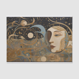 Decoupage för geometrisk målning i Celestial Abstr