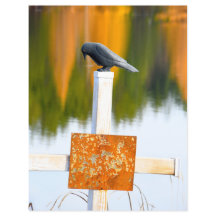 Decoupage för Orangen Göteborg Hösthösten i kråka