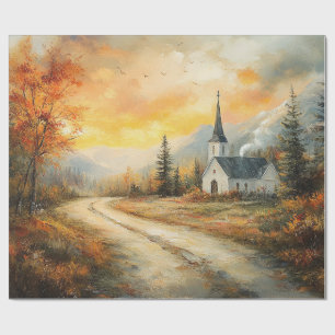 Decoupage för vattenfärgsmålning för Rustit Autumn Presentpapper