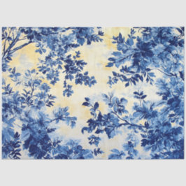 Decoupage Fransk Land Blue White