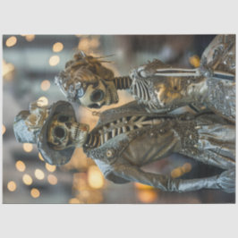 Decoupage Gothic Elegant Skeleton lite Silver