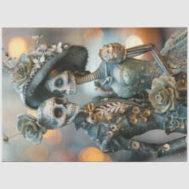 Decoupage gotiic Elaborate Bröllop Teal Blommigts