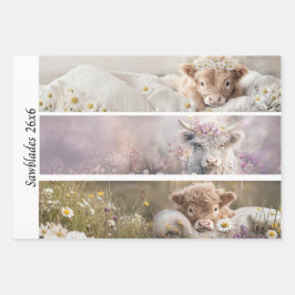 Decoupage Highland Calf Florals Handsaw Designs 