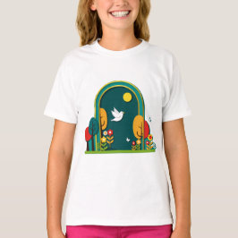 Decoupage-liknande digitalt arbete t shirt