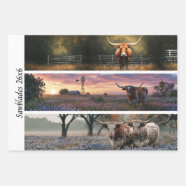 Decoupage Longhorn Wester Papers Sawblades