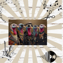 Decoupage Metallica Turkiet Feathers Funk Band