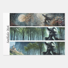 Decoupage Moonlit Gothic Forest & Witch Handsaws