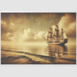 Decoupage Ocean Sailing Frakt Sepia