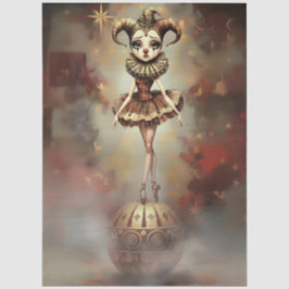 Decoupage Paper Melancholic Clown