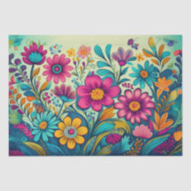 Decoupage - PeopleArt Flowers- Handlingspapper