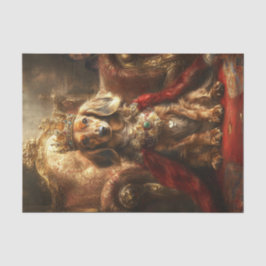 Decoupage Royal Krona Dachshund Guld Throne