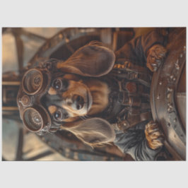 Decoupage Steampunk Flies Dachshund