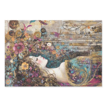 Decoupage Steampunk Victorian Dam Butterfly