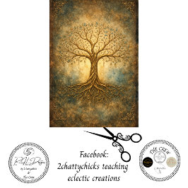 Decoupage Tree of Life & Grace 1