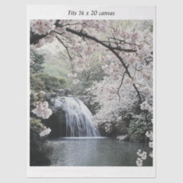 Decoupage Waterfall Cherry Blossom Fits 16x20 