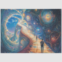 Decoupage Whimsical Dreamlike Galaxy 