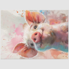 Decoupage Whimsical Gris i en Blommigt Wonderland