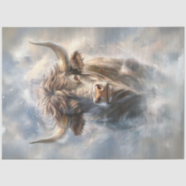 Decoupage Whimsitic Majestic Bull Large Horns