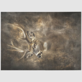 Decoupage Wildlife Hjort Porträtt