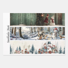 Decoupage Winter Sawblade Set 26x6 