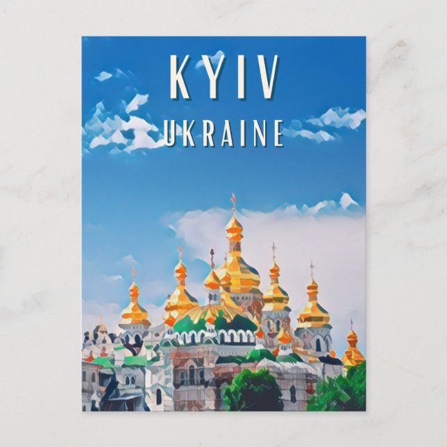Découvrez la beauté de Kiev Vykort (Framsida)