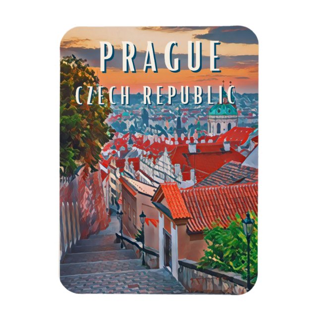 Découvrez la Beauté de Prague Magnet (Vertikal)