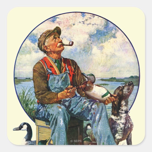 Decoys Fyrkantigt Klistermärke (Framsida)