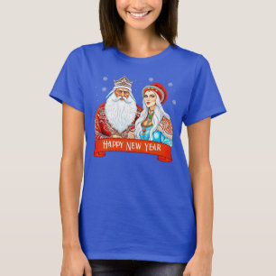 Ded Moroz och Snö Maiden T Shirt