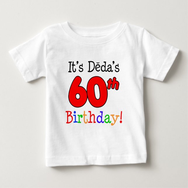 Dedas 60-årsdag Tjeckisk farfar T Shirt (Framsida)